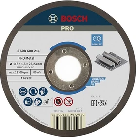 Bosch Professional AS46SBF Expert for Metal Trennscheibe, 115x1.6x22.23mm, 1 Stück