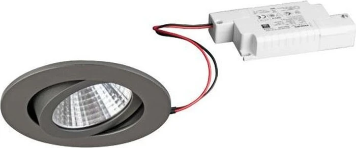 Brumberg SEVEN-R LED Einbauleuchte 2700K rund titan matt
