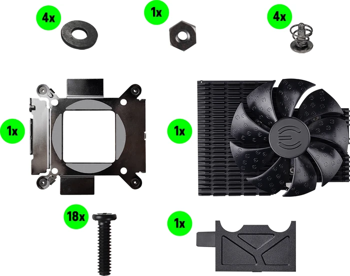 EVGA GeForce RTX 2080/2070 FTW3 Hybrid Kit, RGB