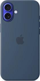 Apple Silikon Case mit MagSafe für iPhone 16 Plus Denim