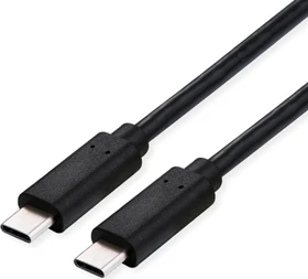 Value USB-C Kabel, USB4 Gen3x2, 40Gb/s, 100W PD, USB-C Stecker auf USB-C Stecker, schwarz, 0.8m (11.99.9092)