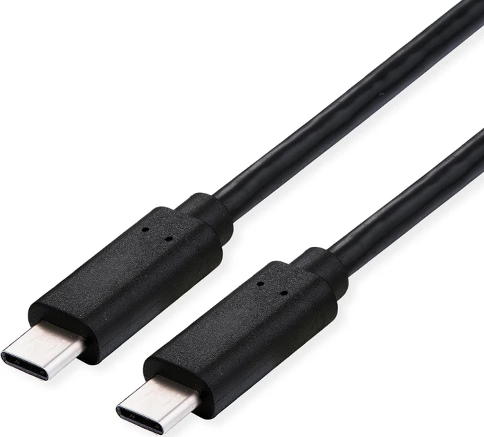 Value USB-C Kabel, USB4 Gen3x2, 40Gb/s, 100W PD, USB-C Stecker auf USB-C Stecker, schwarz, 1m