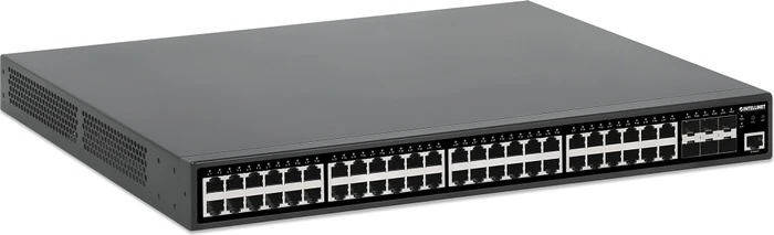 Intellinet Rackmount Gigabit Managed Switch, 48x RJ-45, 6x SFP+, 450W PoE+