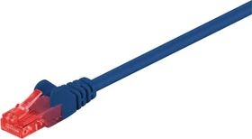 MicroConnect Patchkabel, Cat6, U/UTP, RJ-45/RJ-45, 15m, blau
