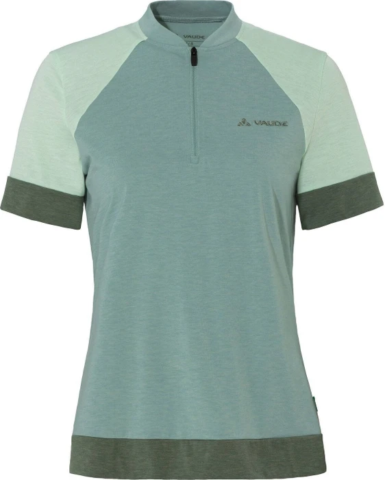 Vaude Altissimo Q-Zip Trikot kurzarm dusty fern (Damen)