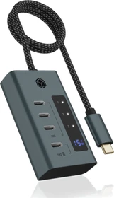 RaidSonic Icy Box IB-HUB1454-C31 USB-Hub grau, 4x USB-C 3.1, USB-C 3.1 [Stecker] (61062)