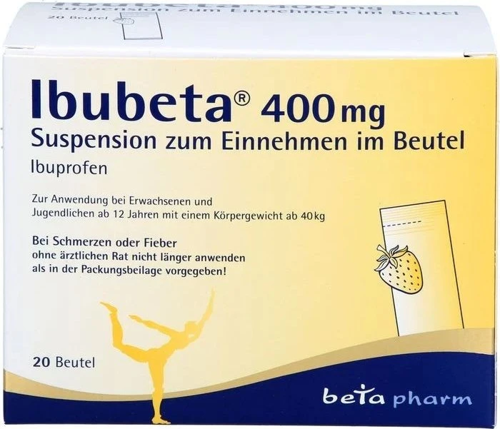 betapharm Ibubeta 400mg Suspension zum Einnehmen im Beutel, 20 Stück