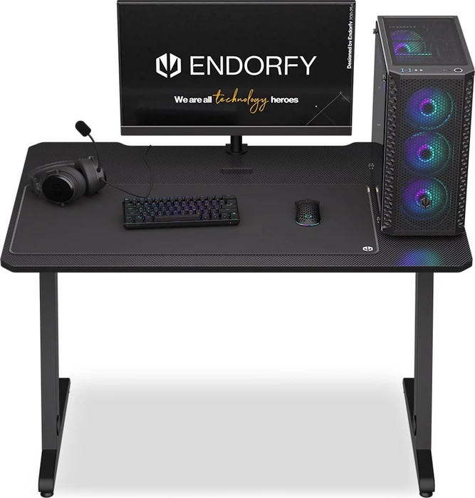 Endorfy Atlas S Schreibtisch 114x74cm Carbon/schwarz