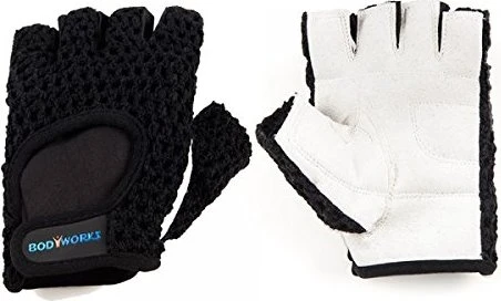 Bodyworks Fitness Klassik Grip Handschuhe schwarz/weiß