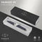 Parker IM matte blue lacquer/chrome trim, rechte Hand, mittel, Geschenkbox Vorschaubild