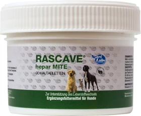 NutriLabs Rascave hepar mite Kautabletten für Hunde, 90 Stück