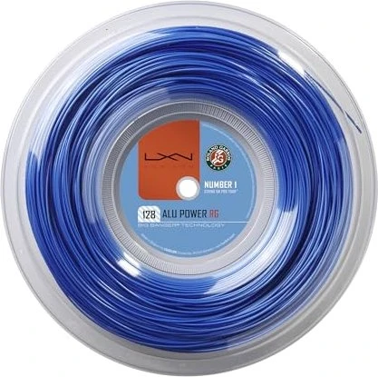 Luxilon Roland-Garros ALU Power 128 blau/weiß, 200m