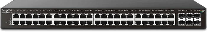 DrayTek VigorSwitch 2540 Rackmount Gigabit Managed Switch, 48x RJ-45, 6x SFP+