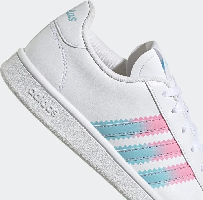 adidas Grand Court Base Beyond cloud white/bliss pink/bliss blue (Damen)