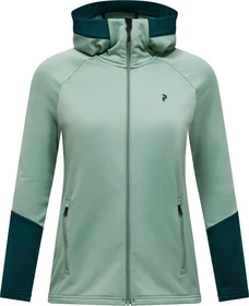 Peak Performance Rider Essentials Midlayer Zip Hood Jacke green valley/ponderosa pine (Damen)