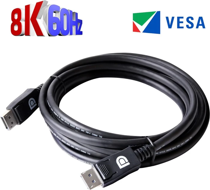 Club 3D DisplayPort 1.4 Kabel 8K60Hz DSC1.2 HBR3 HDR schwarz, 3m