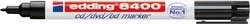edding 8400 CD/DVD/BD Marker schwarz, 2er-Pack