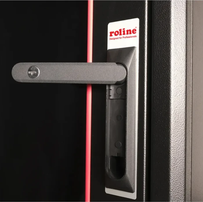 Roline / Secomp Basic 19" Netzwerkschrank 32HE, montiert, Glastür, IP20, RAL 9005, 800mm tief