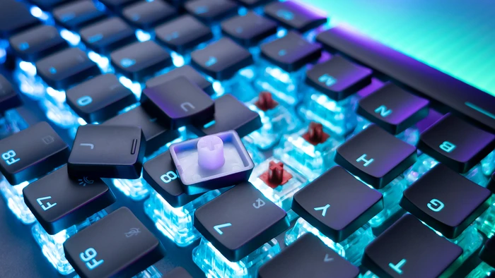 Roccat Vulcan II Max, LEDs RGB, schwarz, TITAN II OPTICAL RED, USB, FR