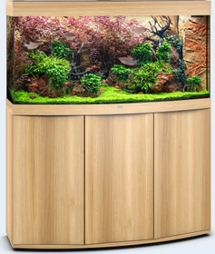 Juwel Vision 260 LED Aquarium-Set mit Unterschrank, helles Holz/helles Holz, 260l