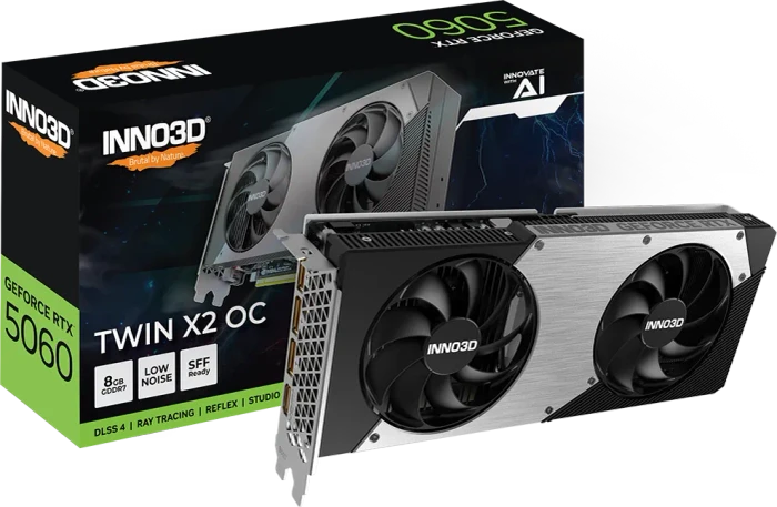 INNO3D GeForce RTX 5060 Twin X2 OC, 8GB GDDR7, HDMI, 3x DP