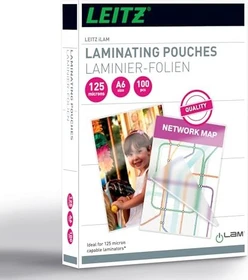 Leitz Laminierfolien, A6, 2x 125µm, glänzend, 100 Stück