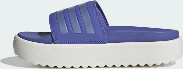adidas Platform Adilette semi cobalt blue/blue spark metallic/core white (Damen)