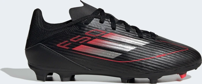 adidas F50 League FG/MG core black/iron metallic/lucid red (Junior)