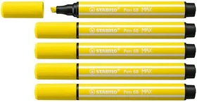 STABILO Pen 68 MAX zitronengelb, 5er-Pack