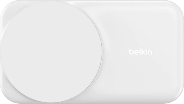 Belkin UltraCharge faltbare magnetische 3-in-1-Ladestation mit Qi2 (25W) viereckig weiß