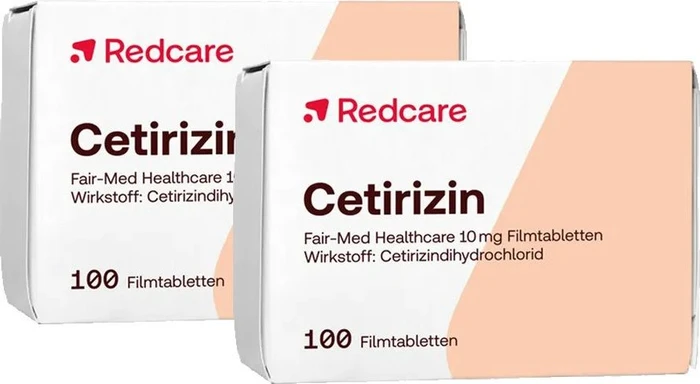 Redcare Cetirizin Filmtabletten, 200 Stück (2x 100 Stück)