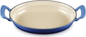 Le Creuset Modern Heritage Pfanne aus Gusseisen oval 28cm azure
