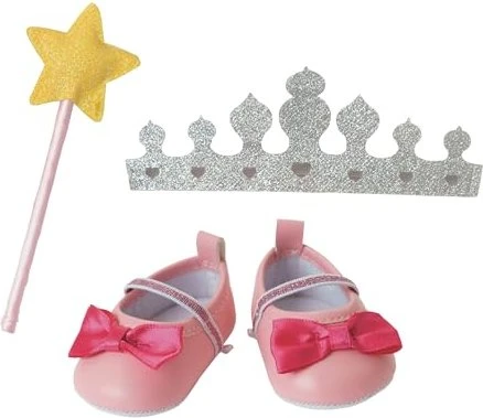Heless Accessoires-Set Prinzessin Lillifee Ballerinas, Glitzerkrone und Zauberstab 38-45cm