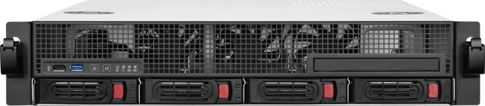 SilverStone RM21-304, Rackmount Storage, schwarz/grau, 2HE, ATX