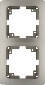 uniTEC MONACO Serie 204 Abdeckrahmen 2-fach, platin