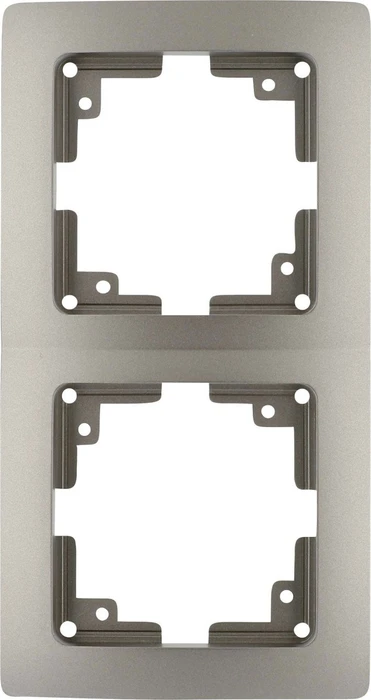 uniTEC MONACO Serie 204 Abdeckrahmen 2-fach, platin
