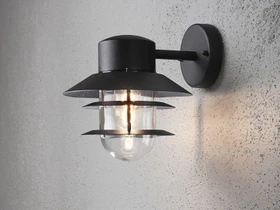 Konstsmide Modena E27 60W 22cm Wandleuchte hängend 1-flammig schwarz