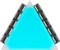 Corsair iCUE LC100 Case Accent Lighting Panels Mini Triangle Starter Kit, RGB-Beleuchtungsset, 9er-Pack, schwarz Vorschaubild