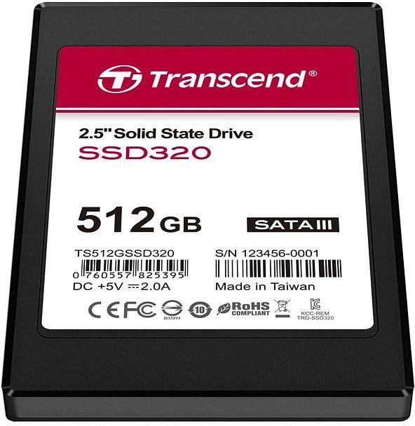 Transcend SSD320 512GB, 2.5" / SATA 6Gb/s