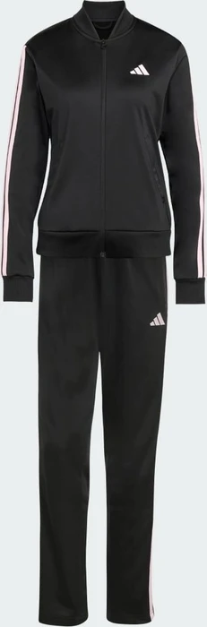 adidas Essentials 3-Streifen Trainingsanzug black/clear pink (Damen)
