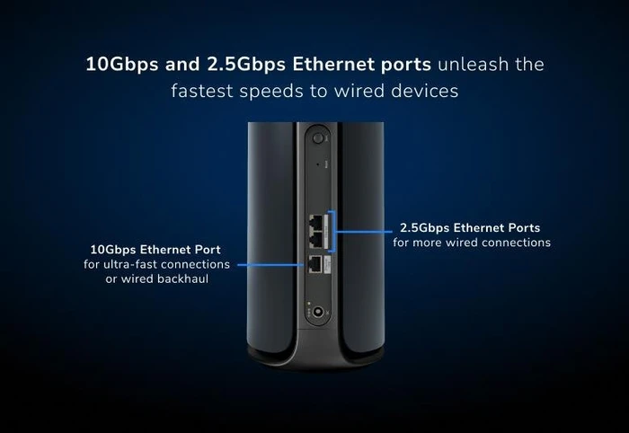Netgear Orbi Wi-Fi 7, 970 Serie RBE970B, Satellit, BE27000, schwarz
