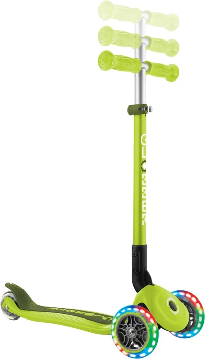 Globber Primo Foldable Lights Kickboard lime green