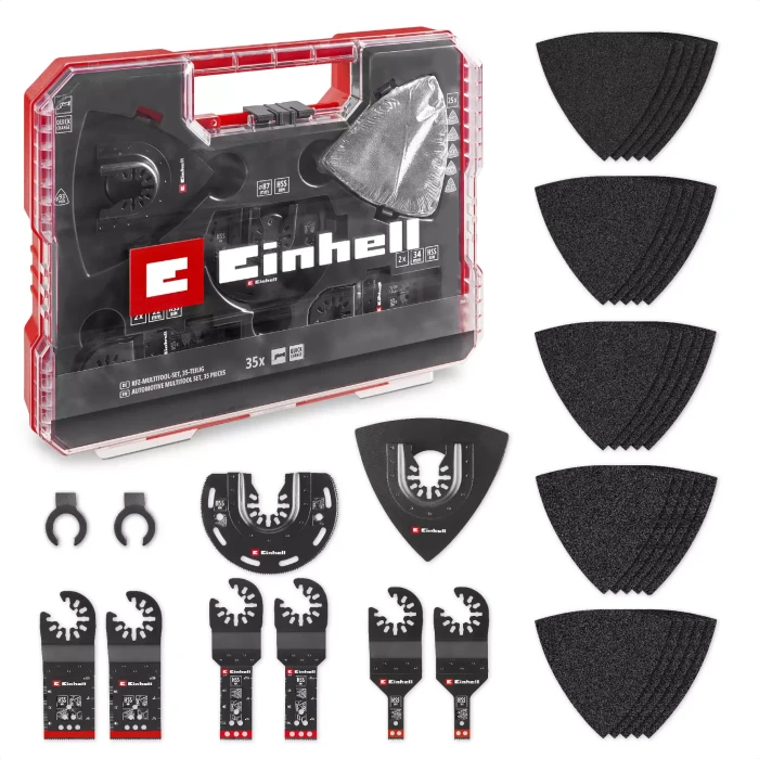 Einhell XLPLUS-Case OMT Metall Zubehörset für Multifunktionswerkzeug inkl. Koffer, 35-tlg.