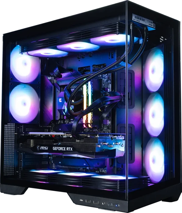 Zalman D50 Black, schwarz, Glasfenster