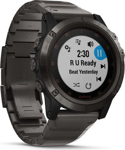 Garmin Fenix 5X Plus Sapphire Titan mit Titanarmband