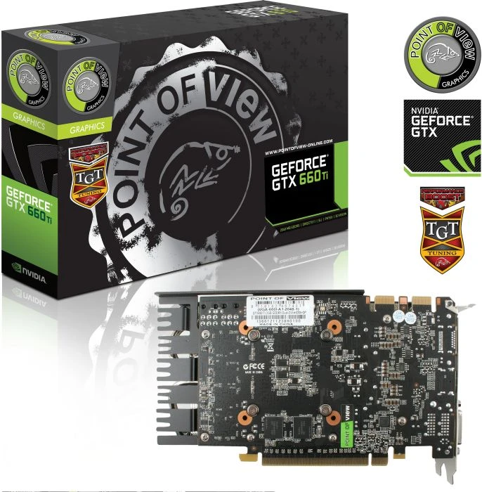 Point of View GeForce GTX 660 Ti TGT Performance Boost Dual Fan, 2GB GDDR5, 2x DVI, HDMI, DP