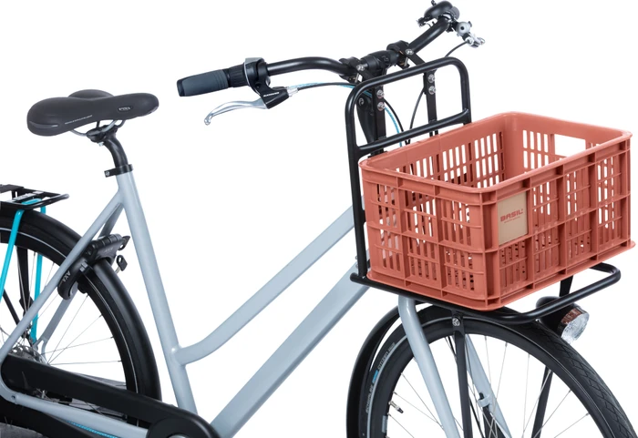 Basil Crate S Fahrradkorb terra red
