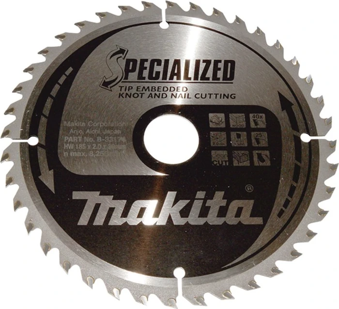 Makita Specialized Kreissägeblatt 40Z, 185x2x30mm, 1 Stück