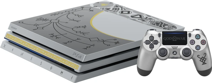 Sony PlayStation 4 Pro - 1TB God of War Limited Edition Bundle silber