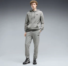 Puma Essentials No. 1 Logo Fleece Trainingshose lang medium grey heather (Herren)